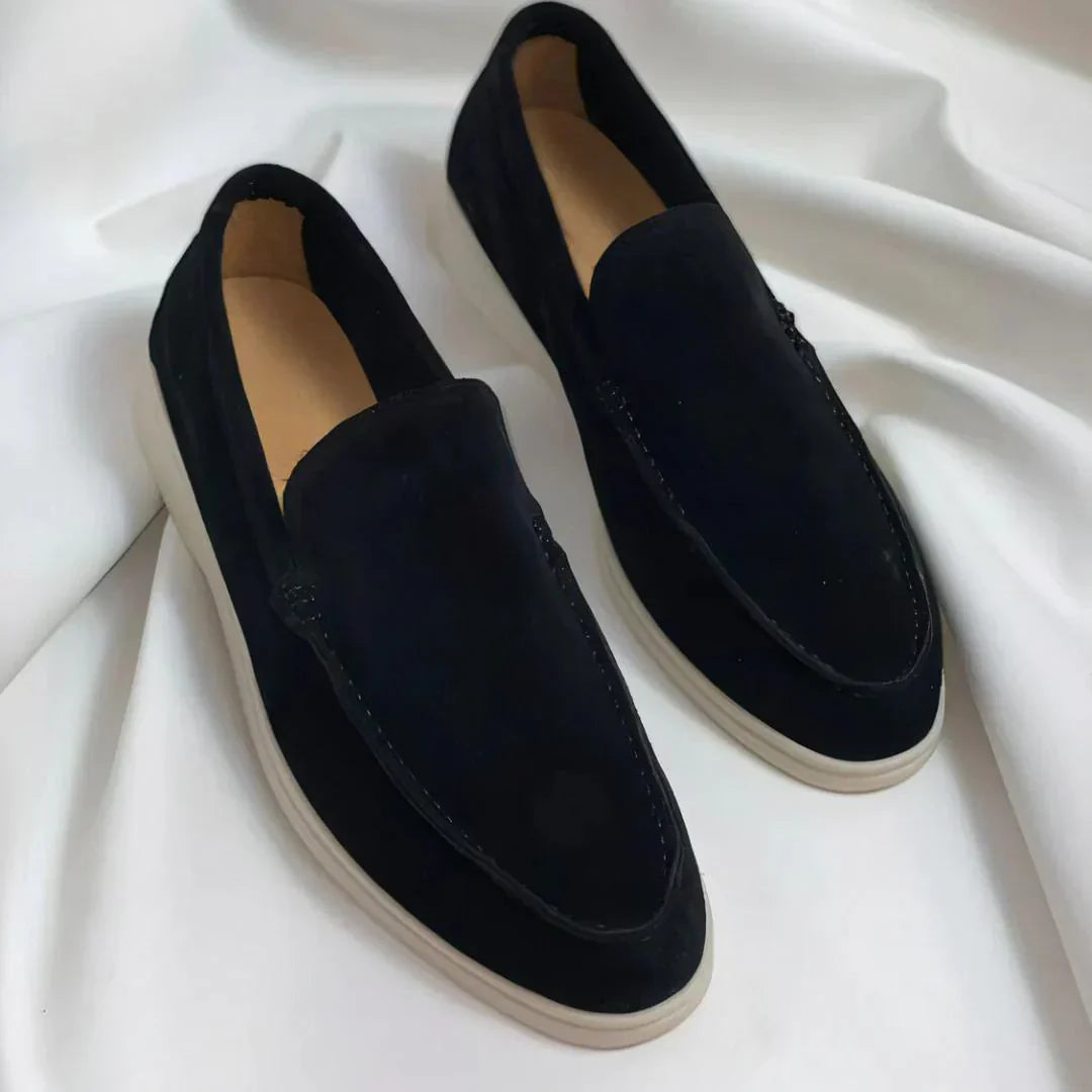 Lars™ – Eleganta Loafers i Mocka för Män