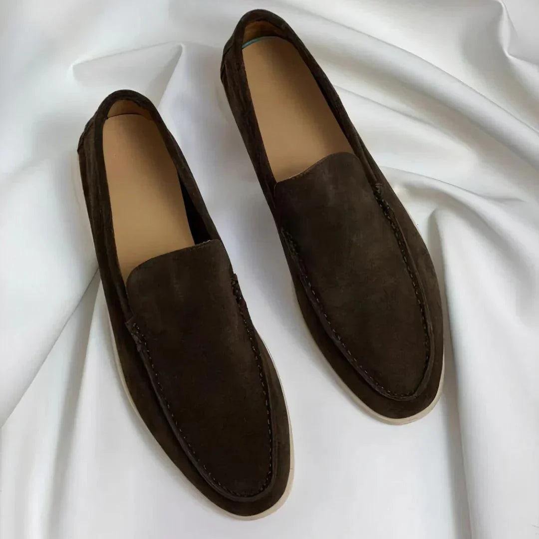 Lars™ – Eleganta Loafers i Mocka för Män