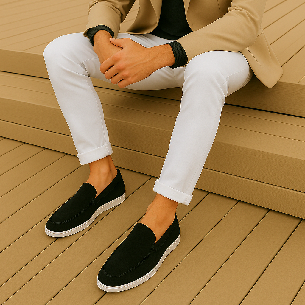 Lars™ – Eleganta Loafers i Mocka för Män