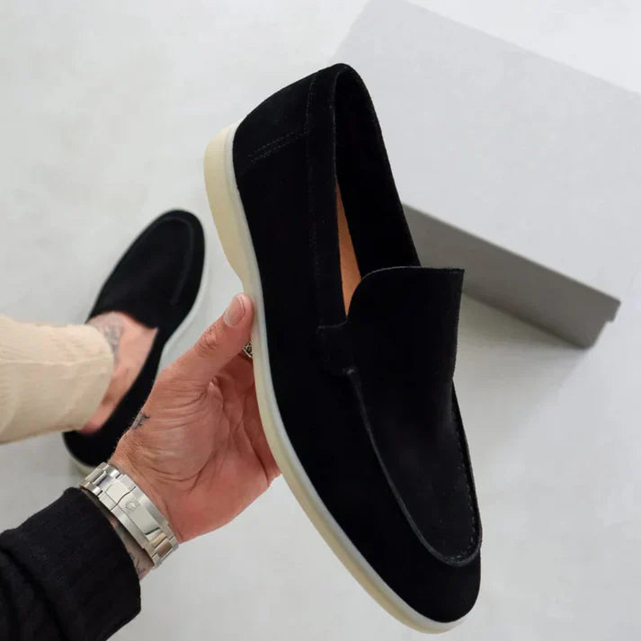 Lars™ – Eleganta Loafers i Mocka för Män