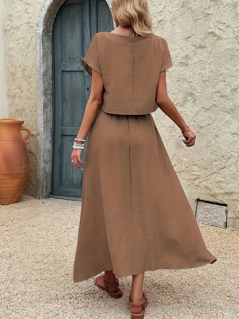 Elvira™ – Sommarset med Matchande Kjol & Topp