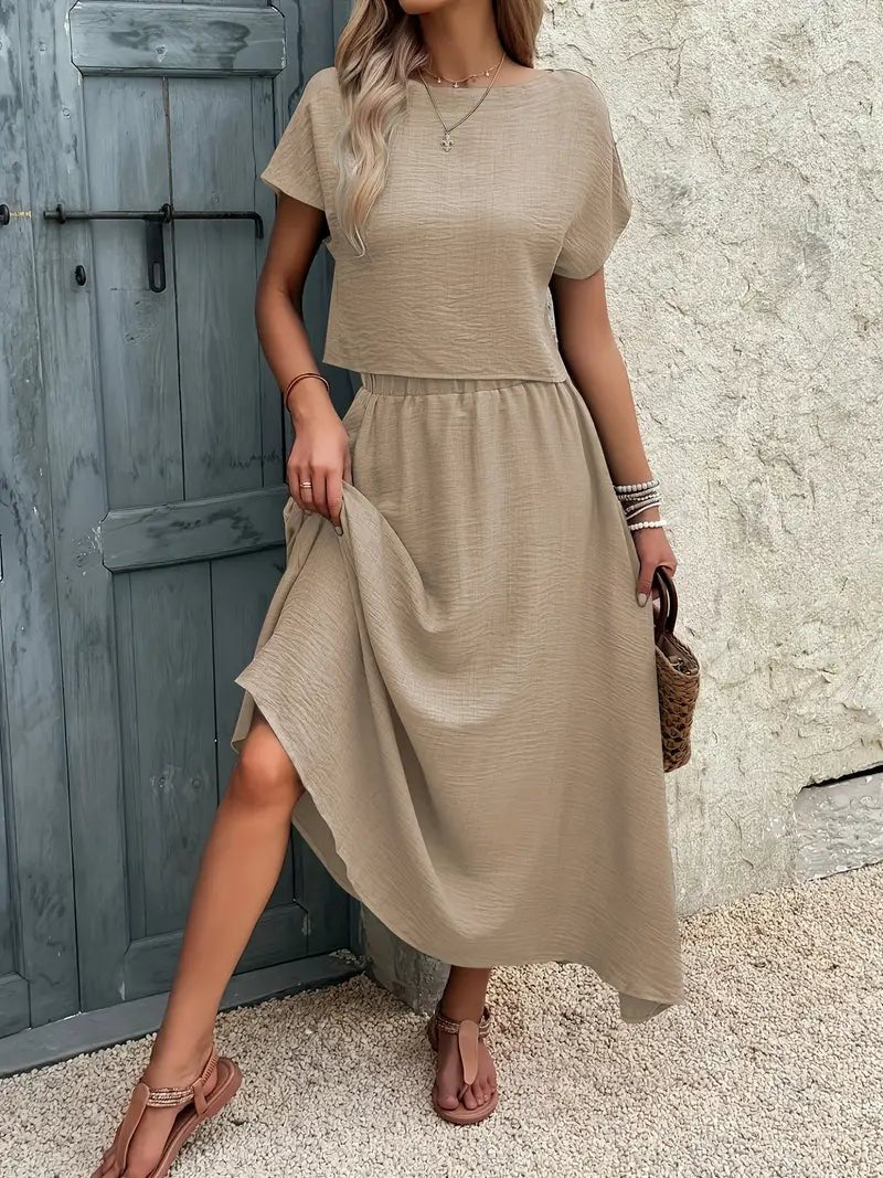 Elvira™ – Sommarset med Matchande Kjol & Topp