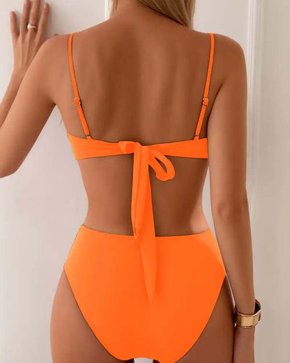 Maja™ – Bikinitopp med Struktur & Matchande Underdel