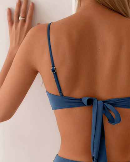 Maja™ – Bikinitopp med Struktur & Matchande Underdel