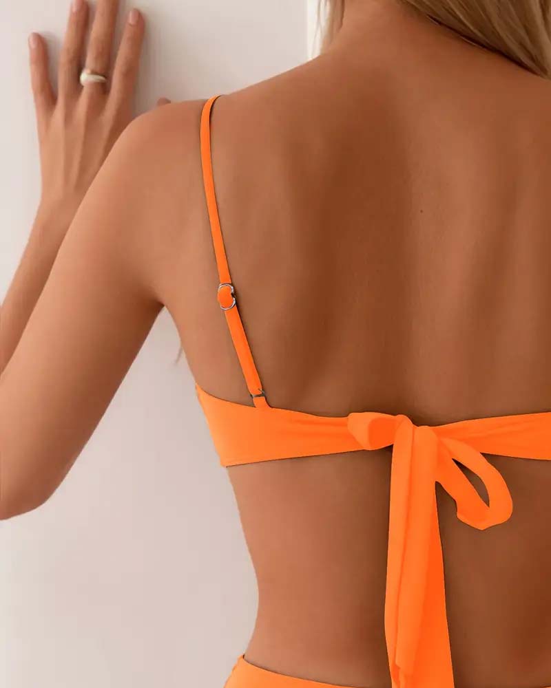 Maja™ – Bikinitopp med Struktur & Matchande Underdel
