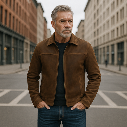 Bruno™ – Tidlös läderjacka för moderna män