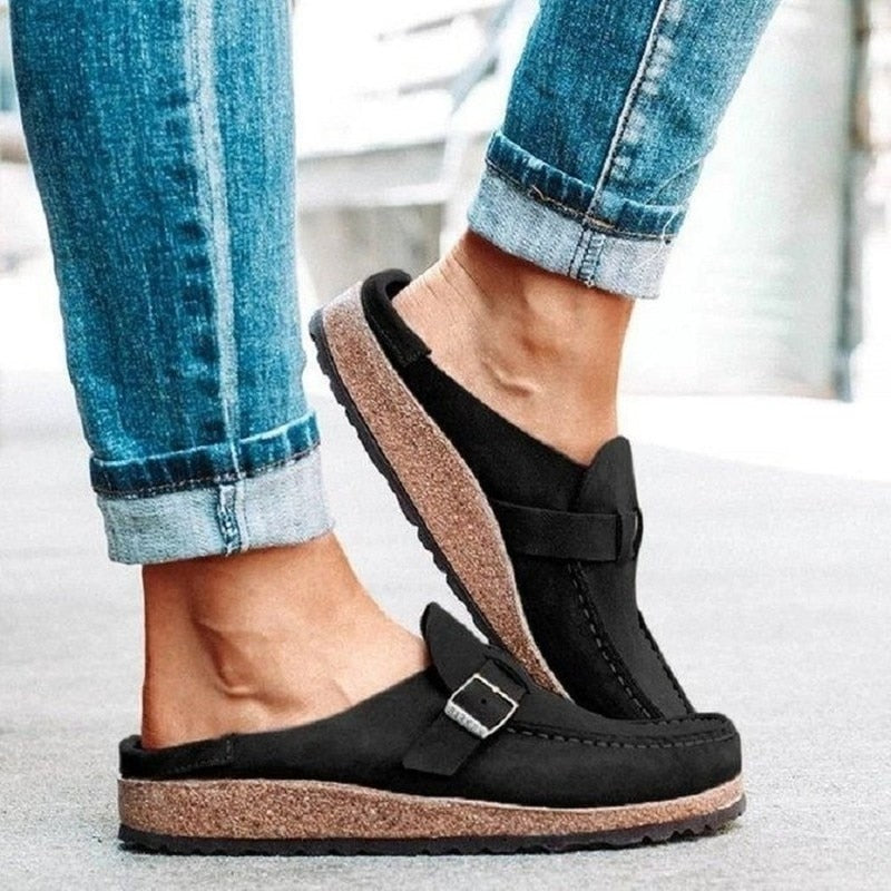 Sofia™ – Bekväma Instegsskor i Mocka-look